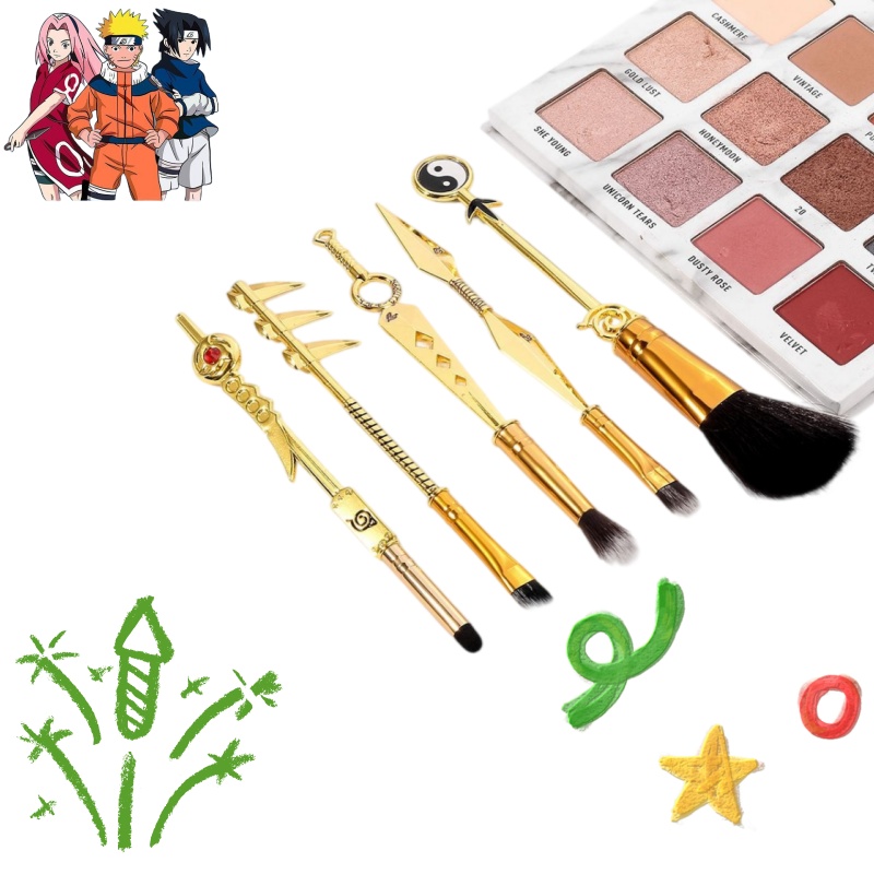 Beauty No Makeup - Set de 5 brochas de maquillaje