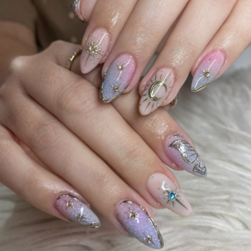 24 Uñas Postizas Adornadas con - Contour Palette Stick reseña y precio